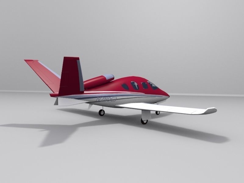 Cirrus Vision SF50 Low-poly 3D model_4