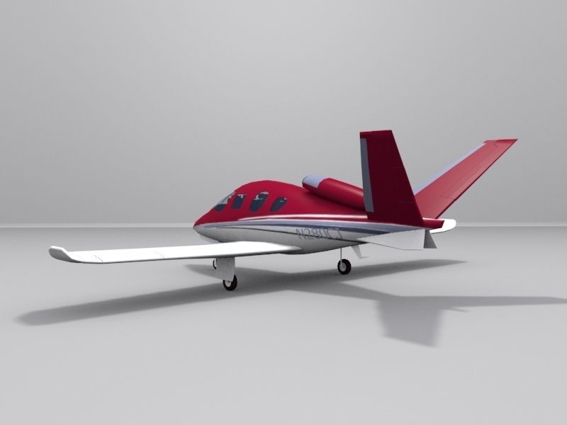 Cirrus Vision SF50 Low-poly 3D model_2