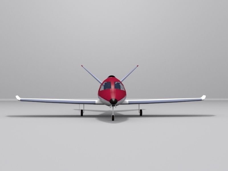 Cirrus Vision SF50 Low-poly 3D model_7
