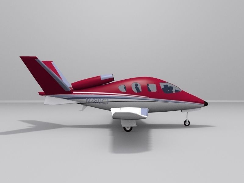 Cirrus Vision SF50 Low-poly 3D model_5