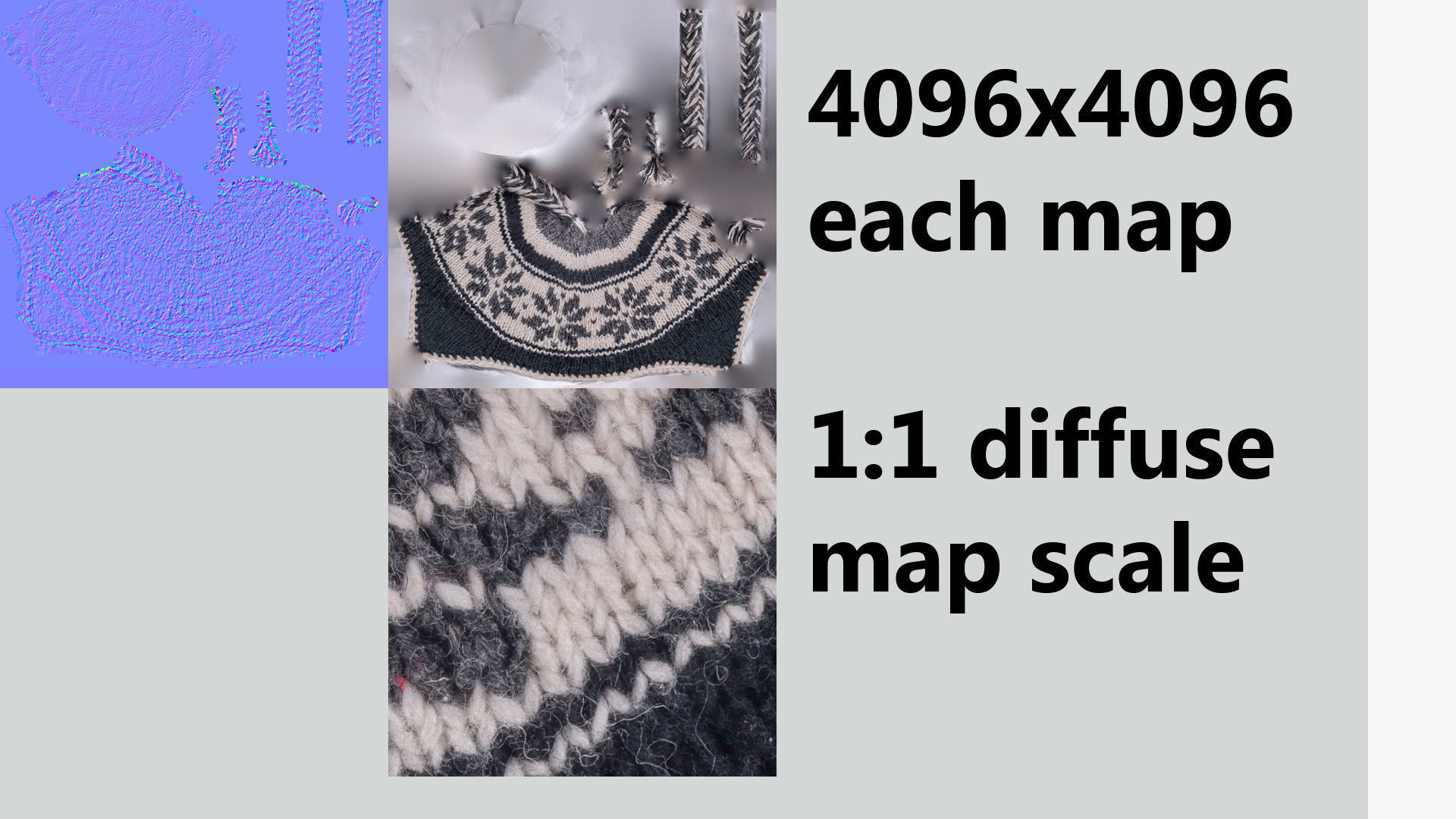 Woolen woven hat or knit cap with snowflake pattern 3D model_7