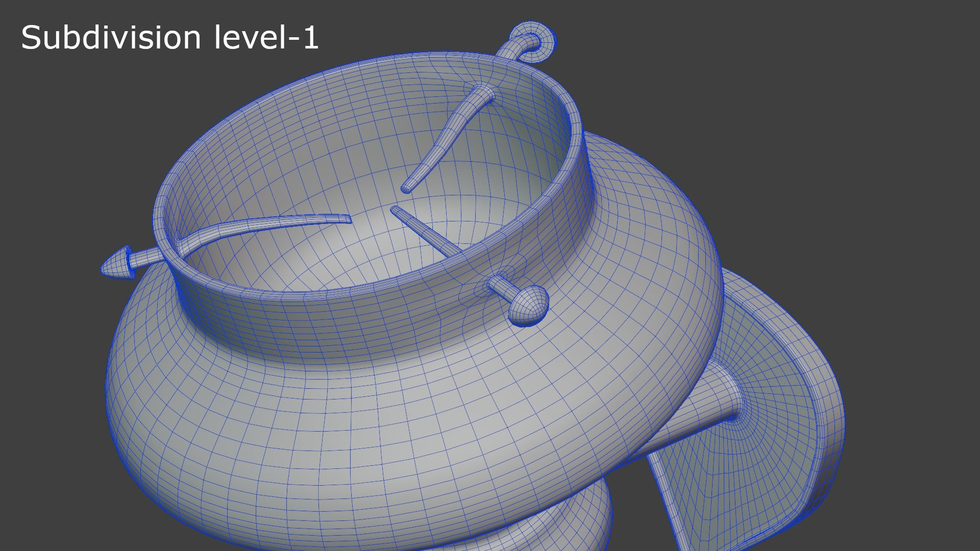 Medieval torch 3D model_11