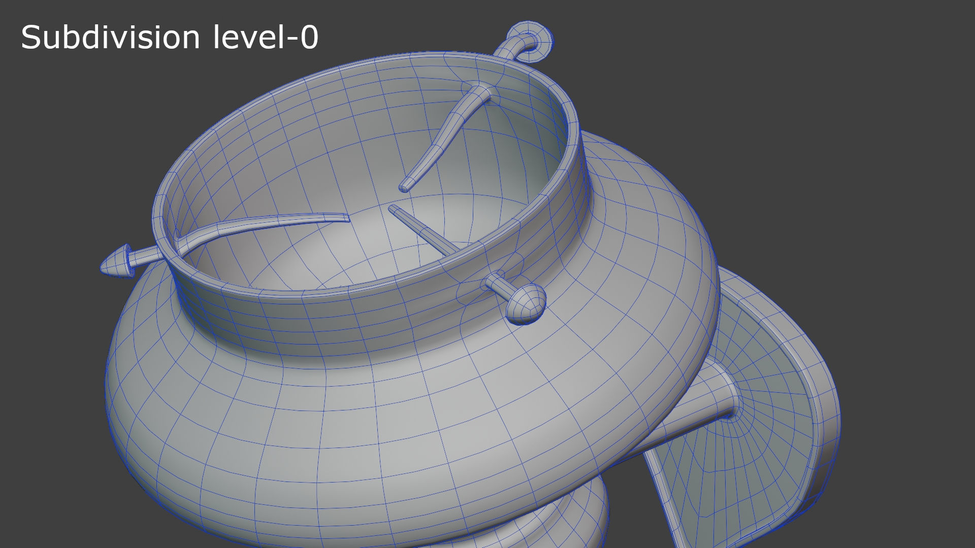 Medieval torch 3D model_10