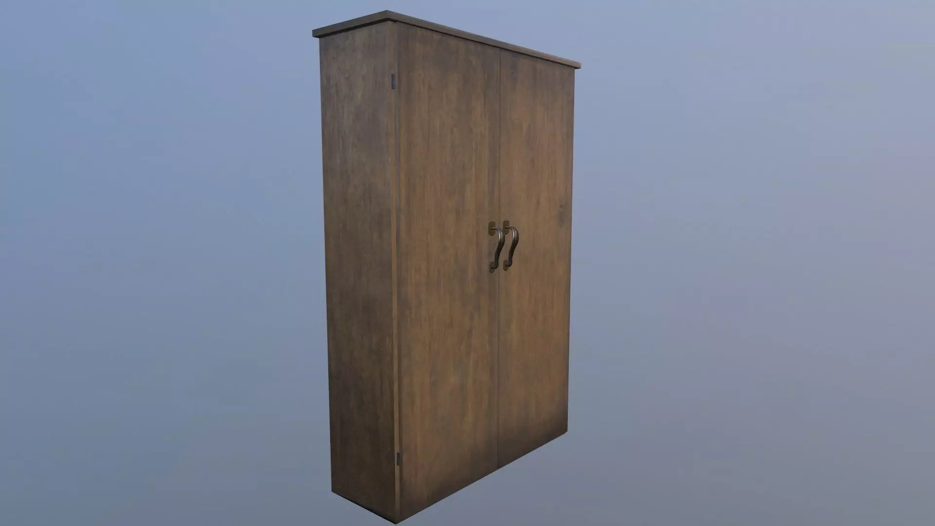 Wardrobe cabinet Low-poly 3D model_0