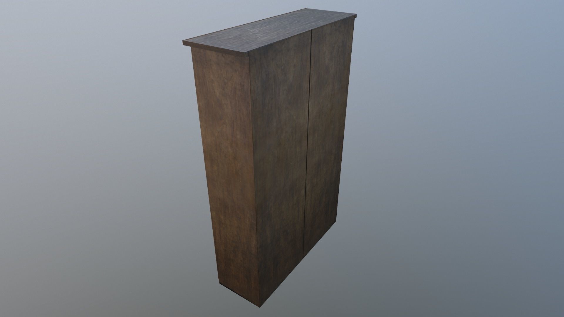 Wardrobe cabinet Low-poly 3D model_4