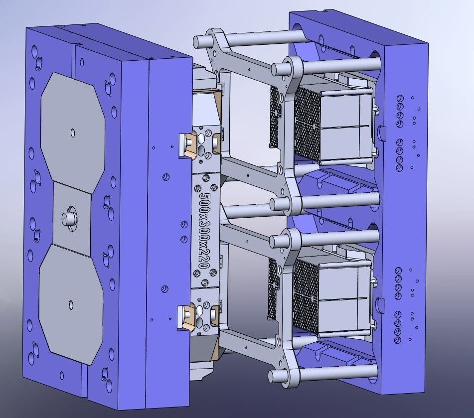 Injection mold making-Plastic case mold making 3D model_5