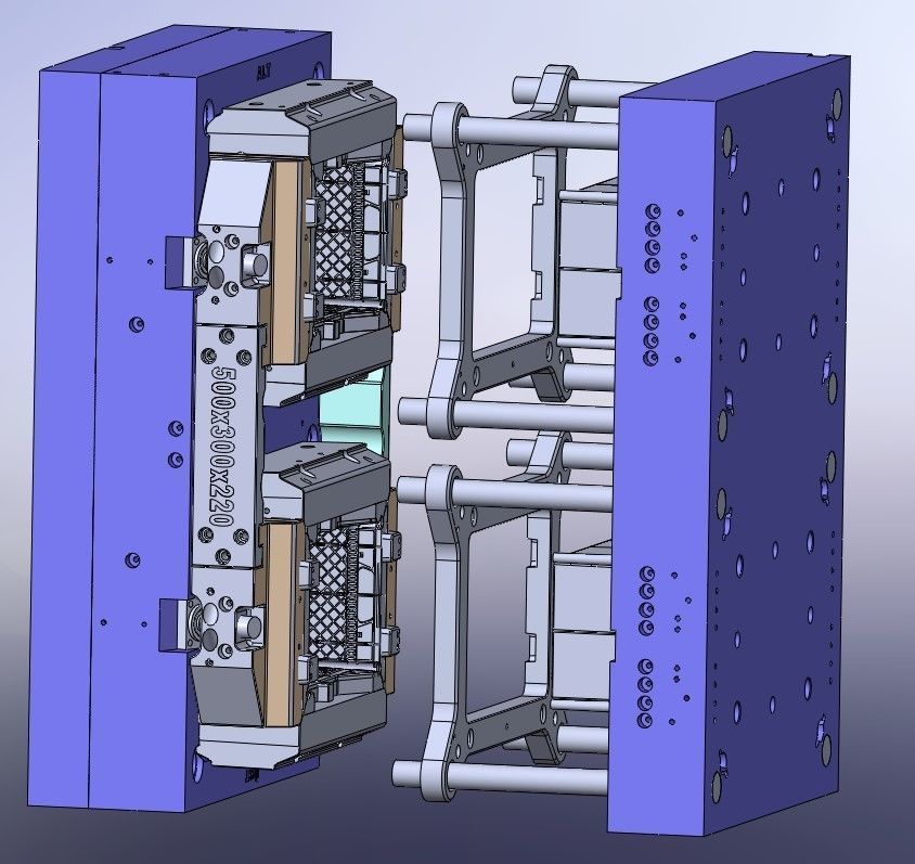 Injection mold making-Plastic case mold making 3D model_6