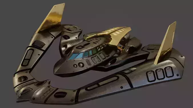 Batwing toy spaceship