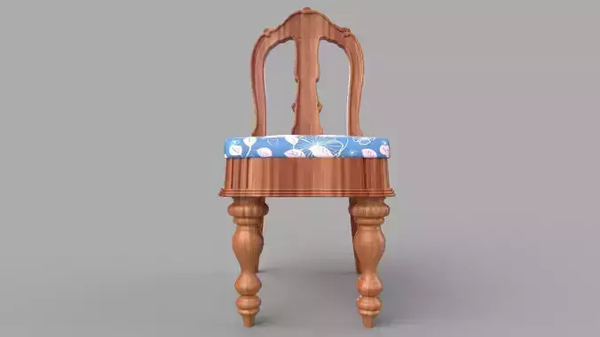 chair wooden with fabric