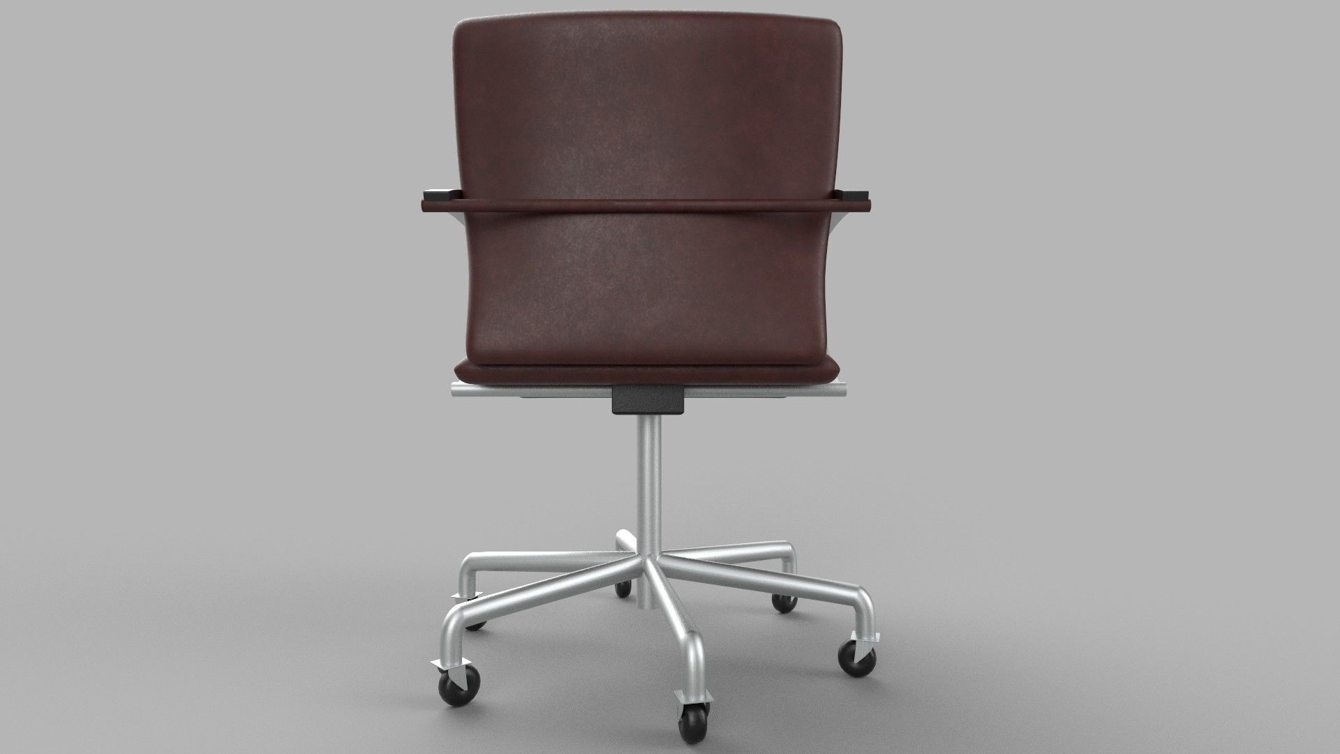 chair office on casters 3D model_3