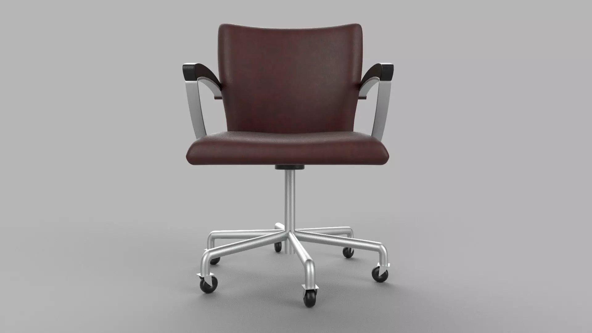 chair office on casters 3D model_0