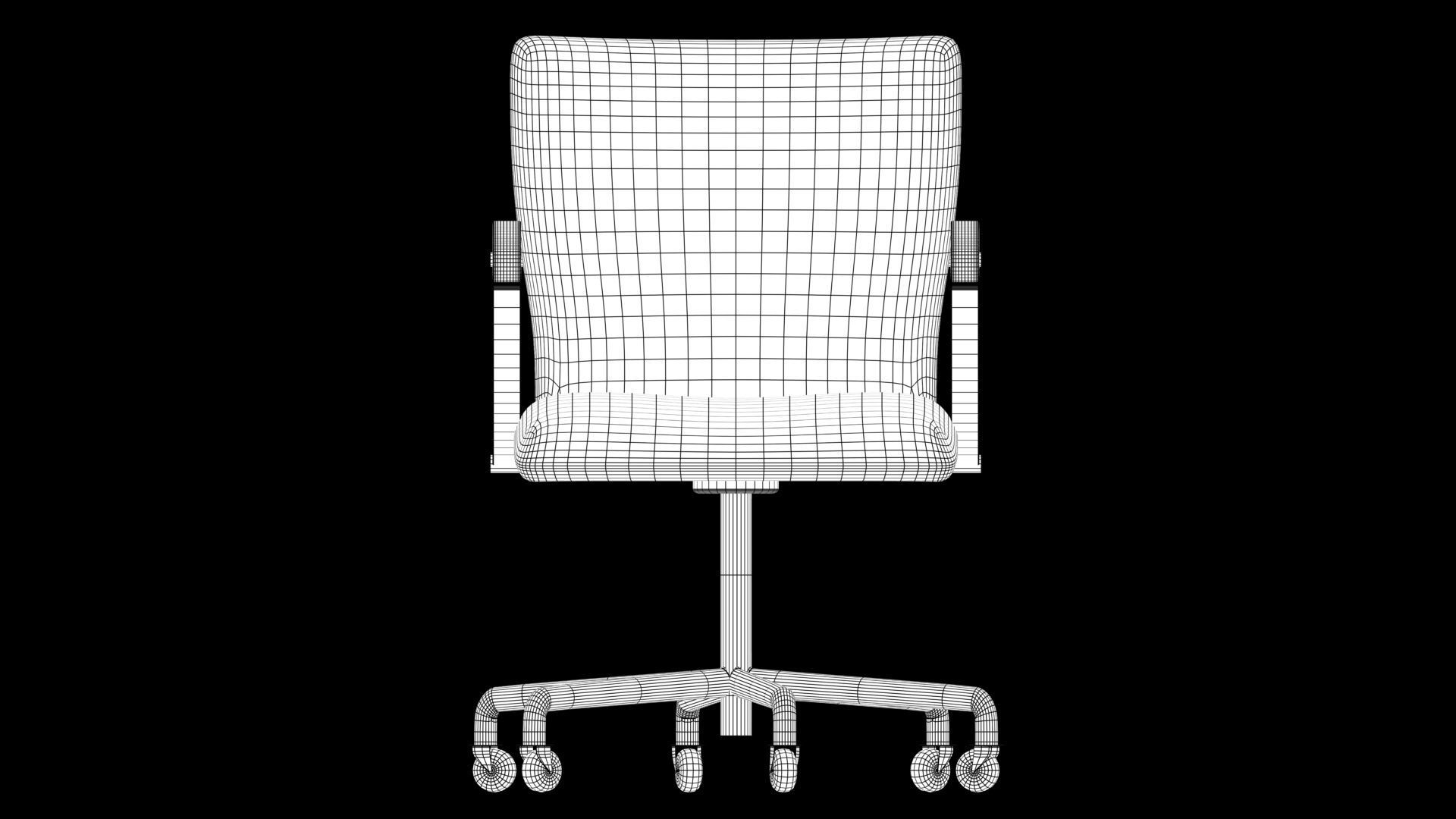 chair office on casters 3D model_5