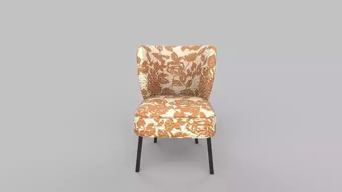 chair with floral pattern
