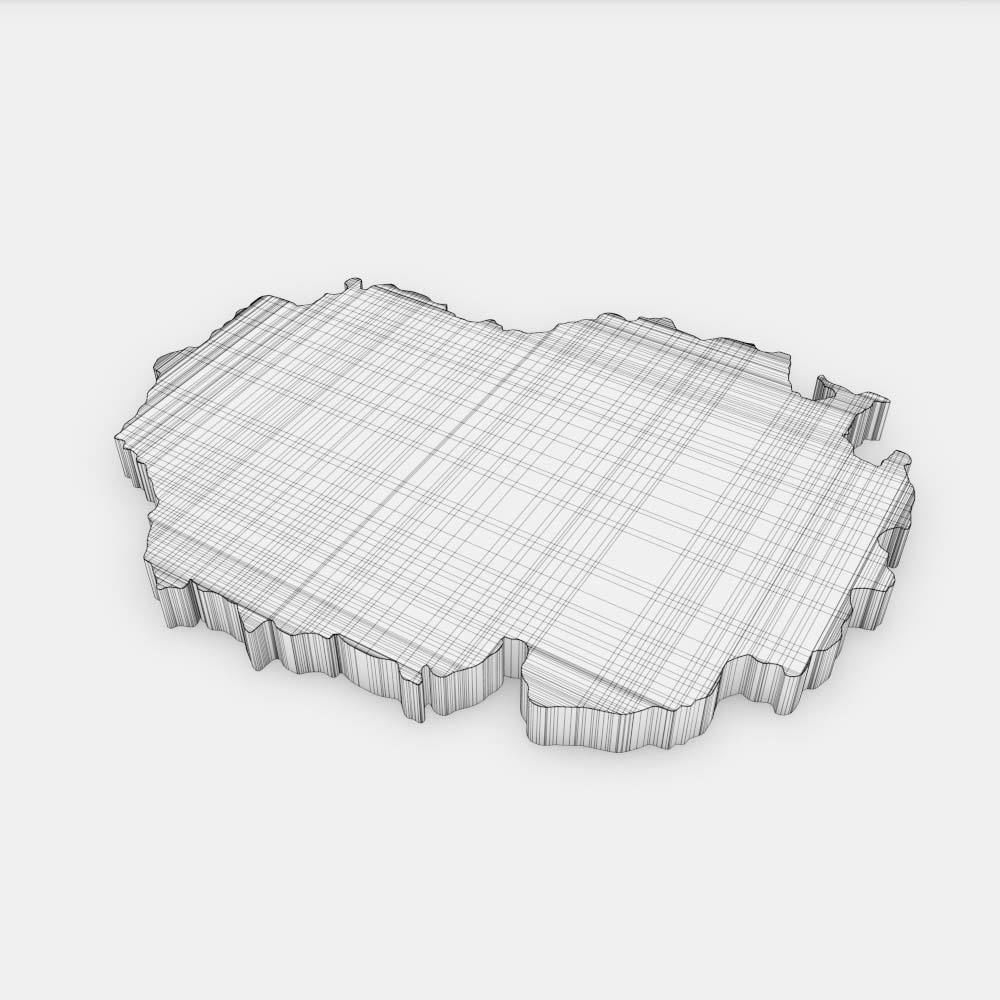 Macedonia country map 3d model 3D model_6