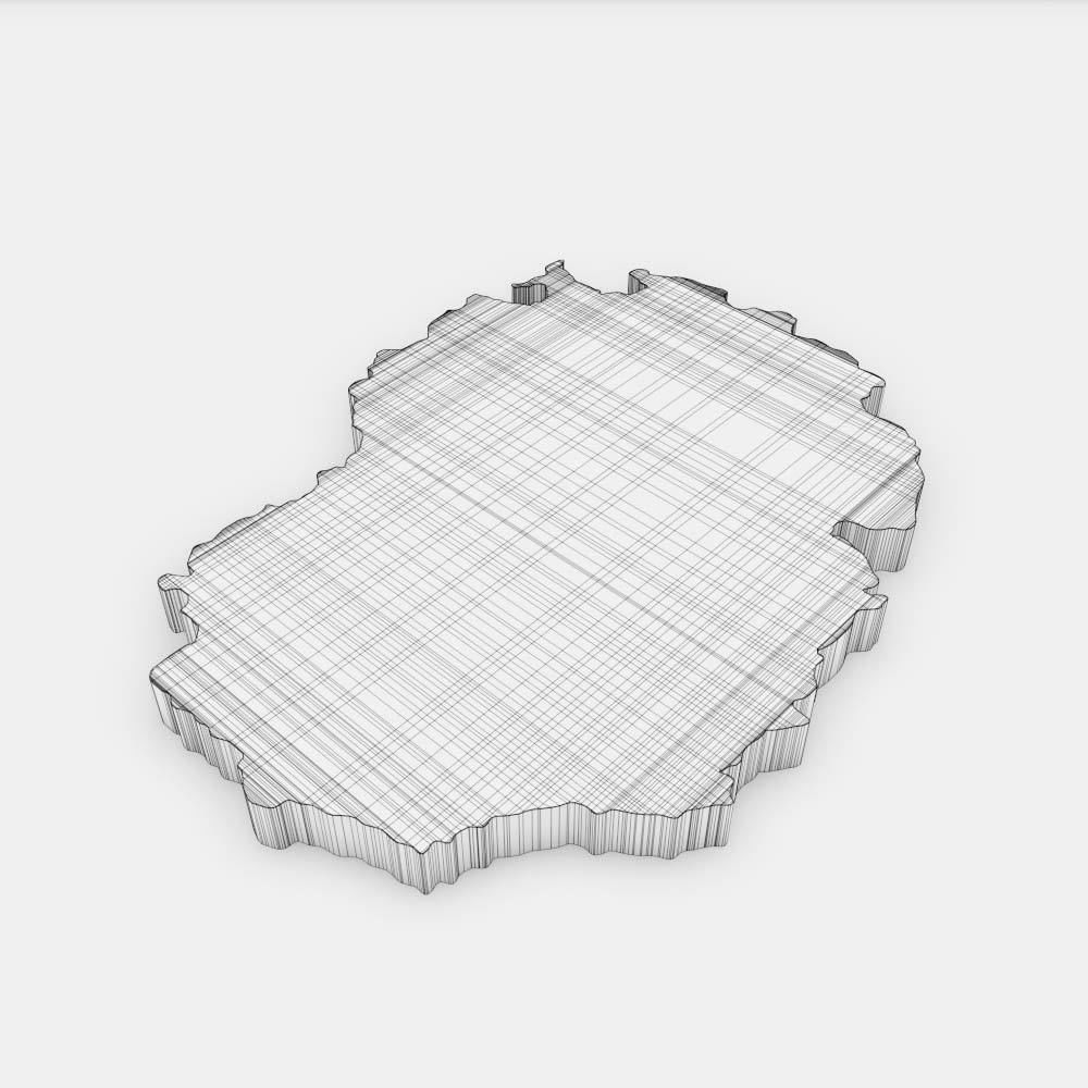 Macedonia country map 3d model 3D model_5