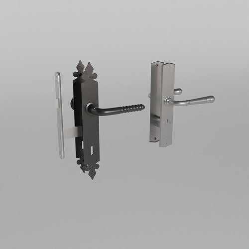 Door handles 3D model