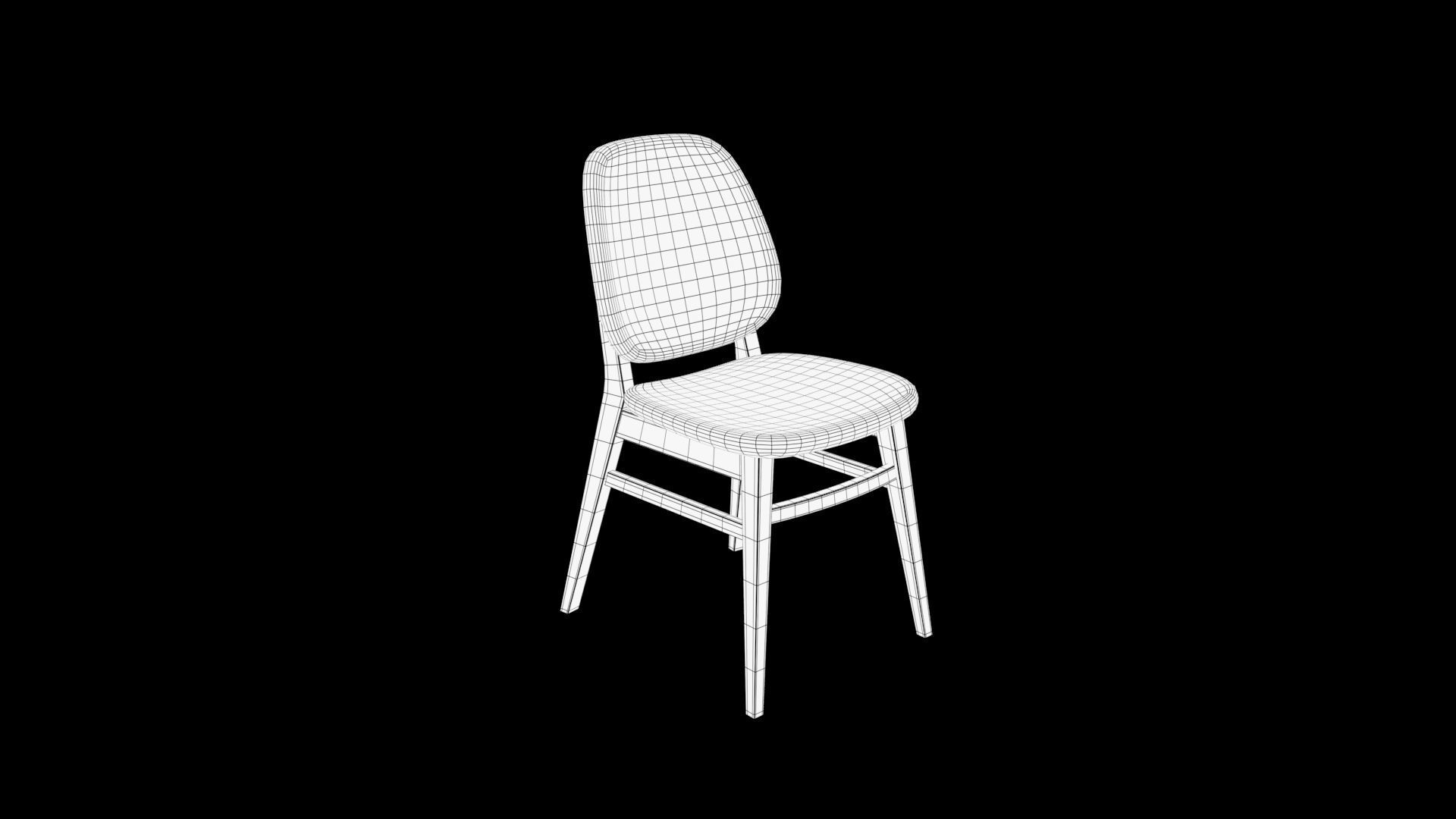chair dining 3D model_7