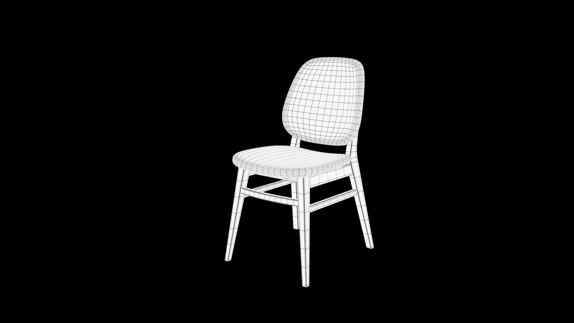 chair dining 3D model_6