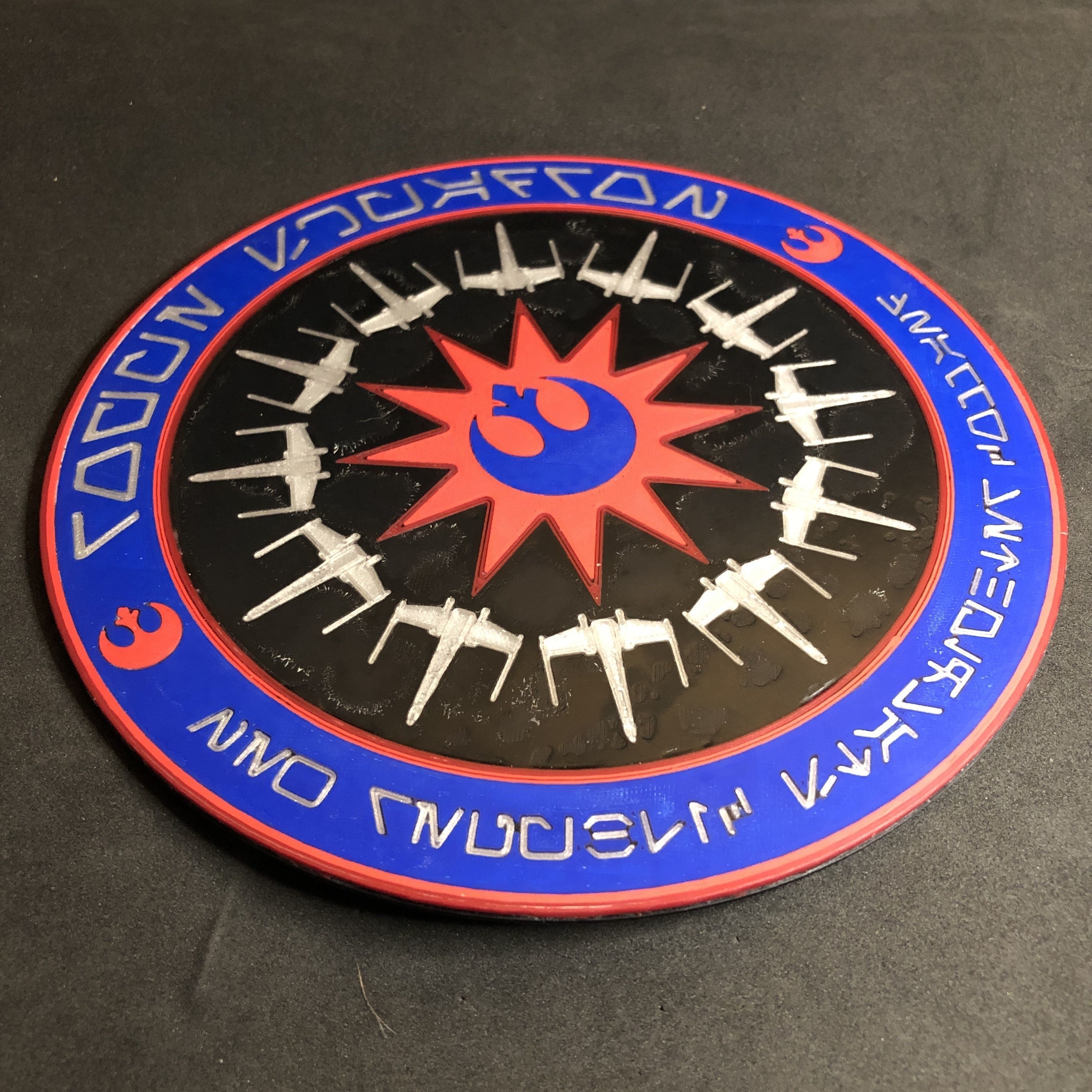 Rogue Squadron Emblem Wall Plaque 3D print model_4
