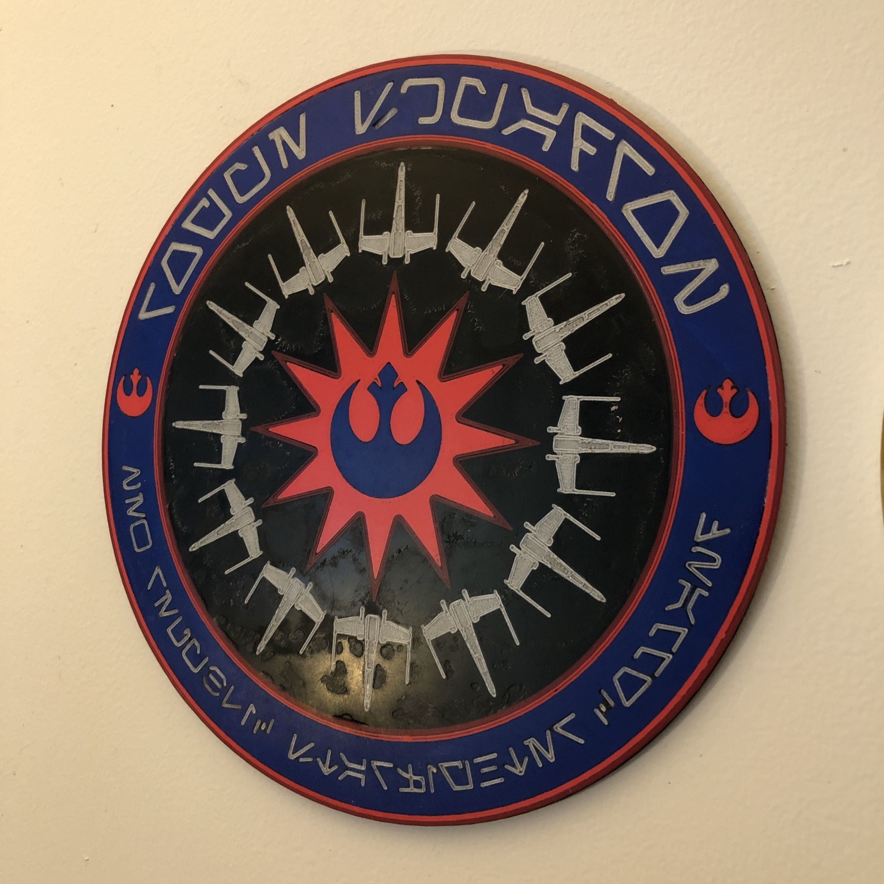 Rogue Squadron Emblem Wall Plaque 3D print model_5