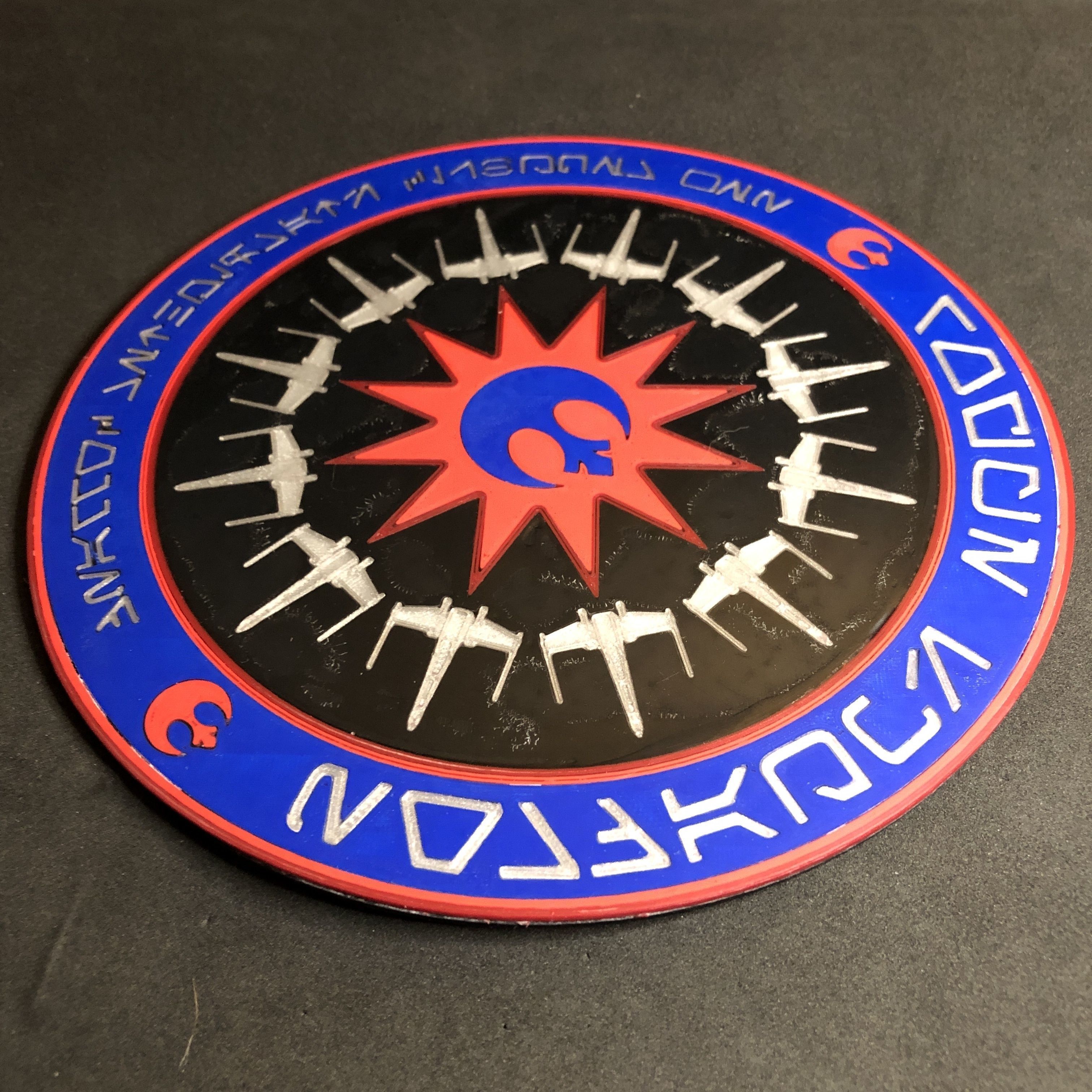 Rogue Squadron Emblem Wall Plaque 3D print model_2