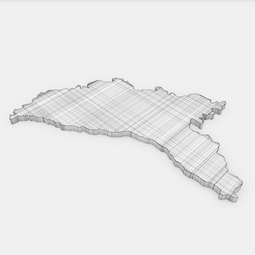 Moldova country map 3d model 3D model_5