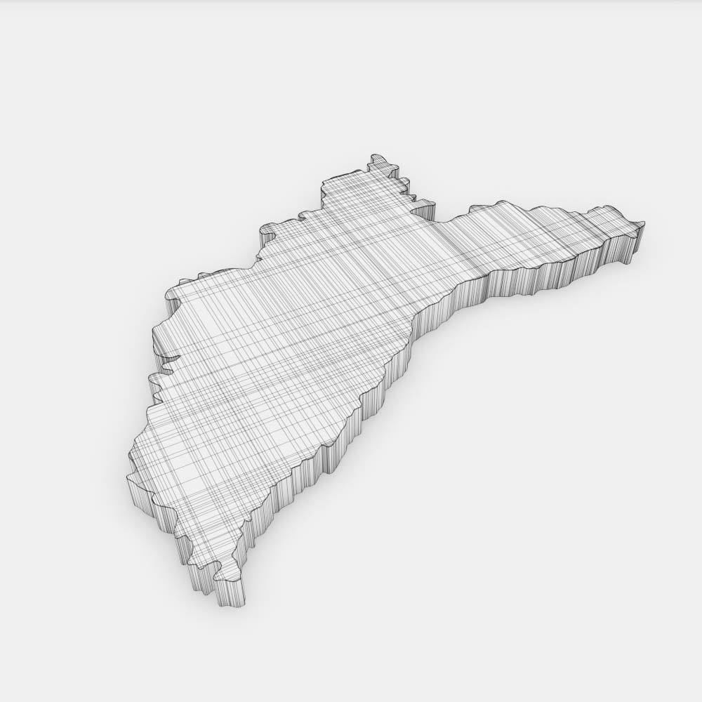 Moldova country map 3d model 3D model_6