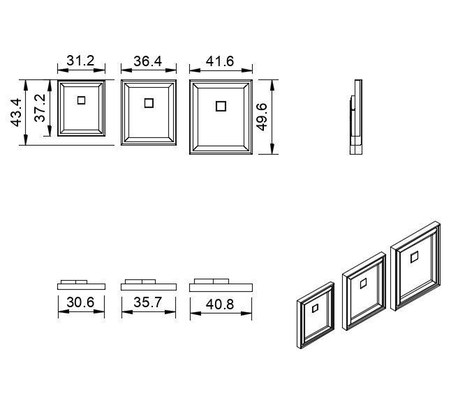 Photo Frames with Hinges 3D print model_7