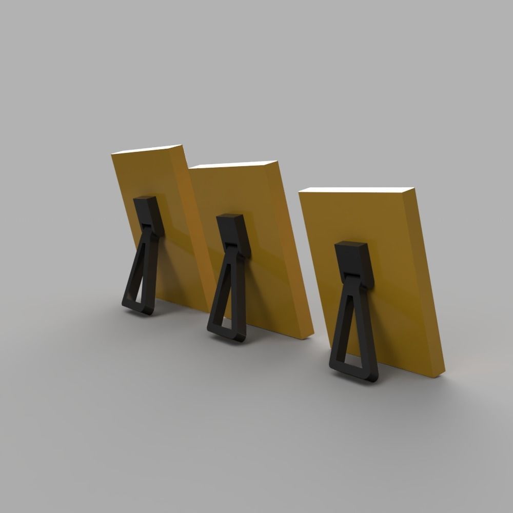 Photo Frames with Hinges 3D print model_1