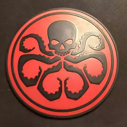 HYDRA Emblem Wall Plaque 3D print model HYDRA Emblem Wall Plaque 3D print model