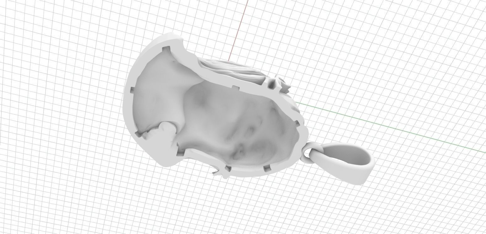 Jesus pendant 3D print model_10