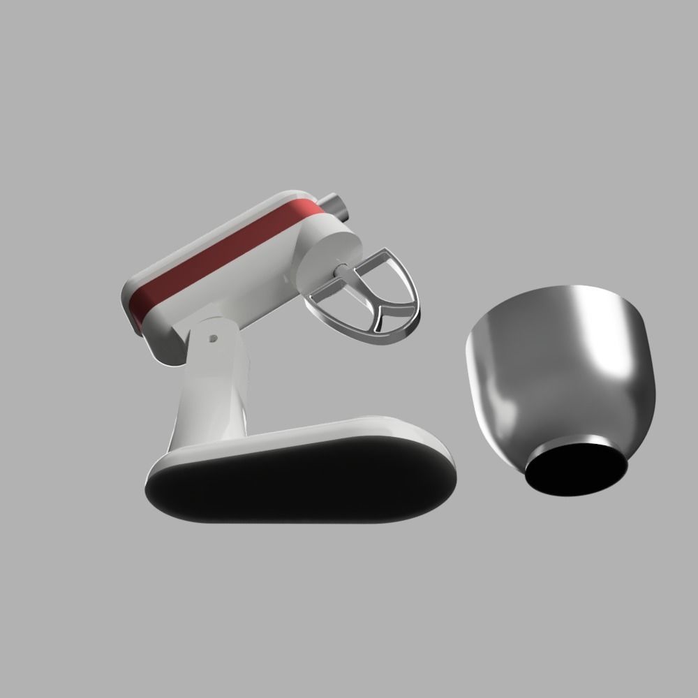 Food Mixer - Articulated 3D print model_4