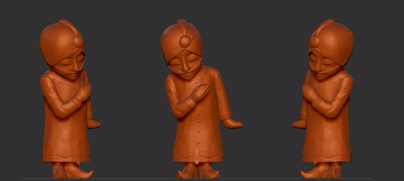 welcome pose 3D print model