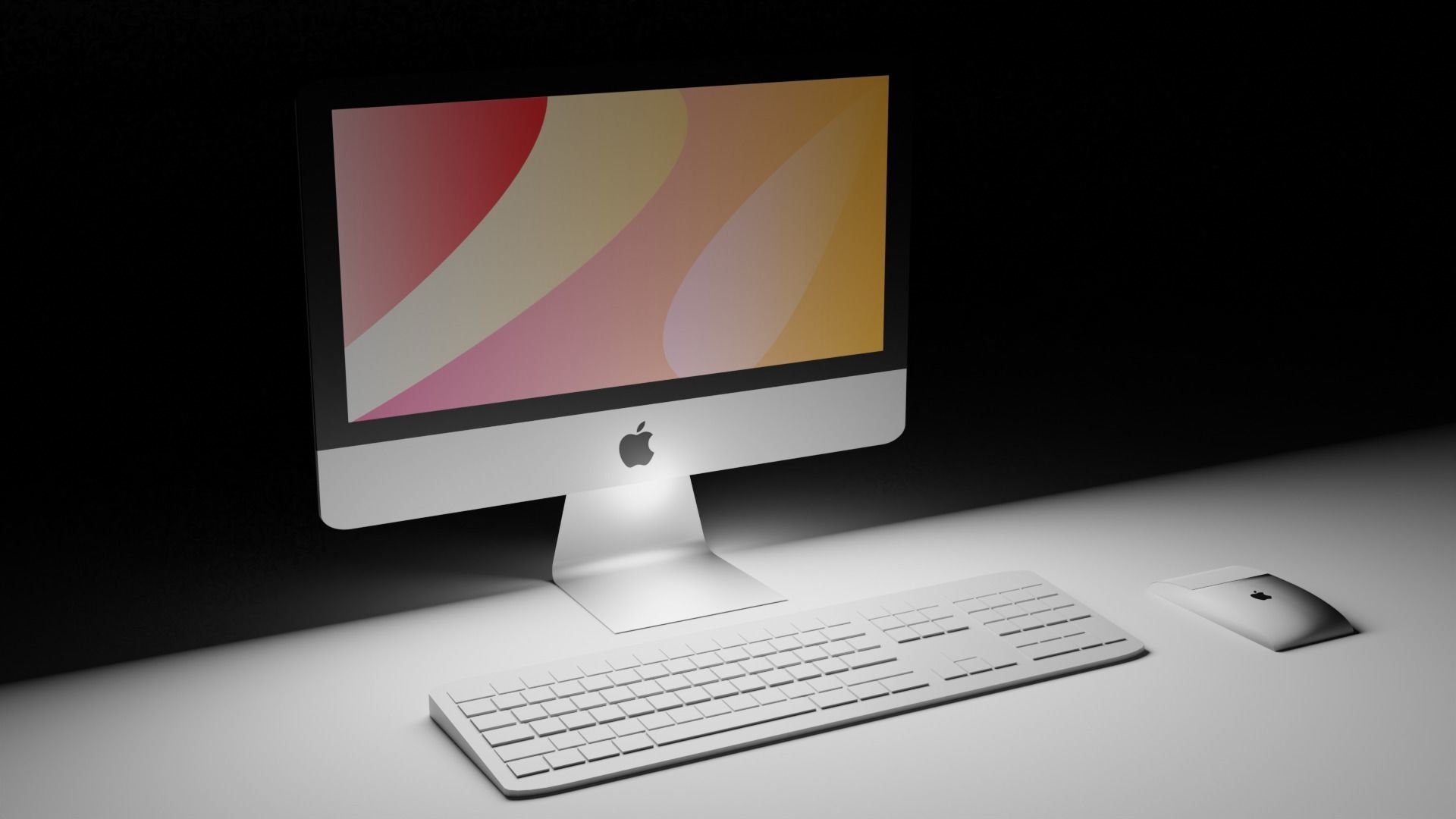 Apple iMac 3D model_1