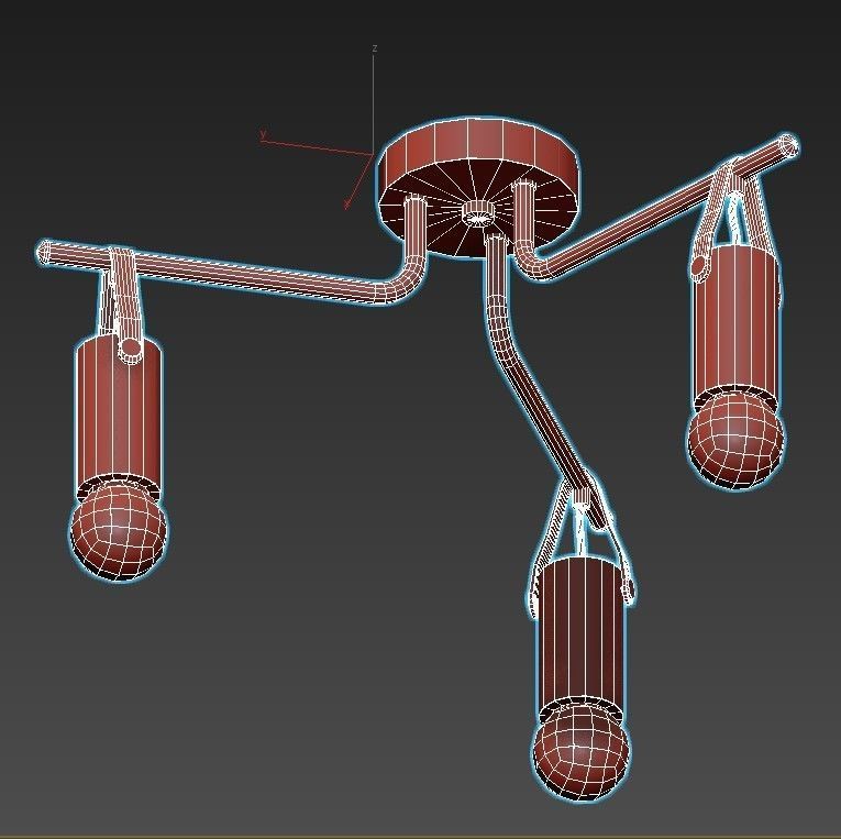 apricale-98281 three light ceiling fixture 3D model_6
