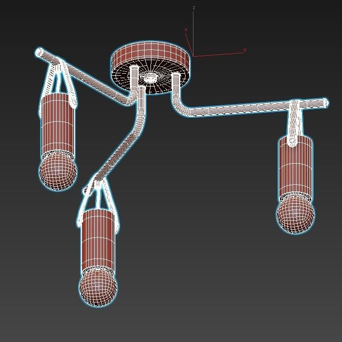 apricale-98281 three light ceiling fixture 3D model_3