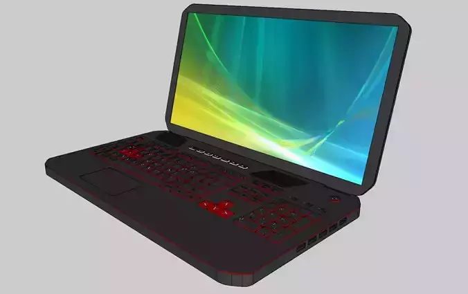 Laptop computer with keyboard