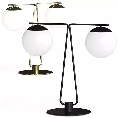 Crate and Barrel Lynby Double Globe Table Lamp