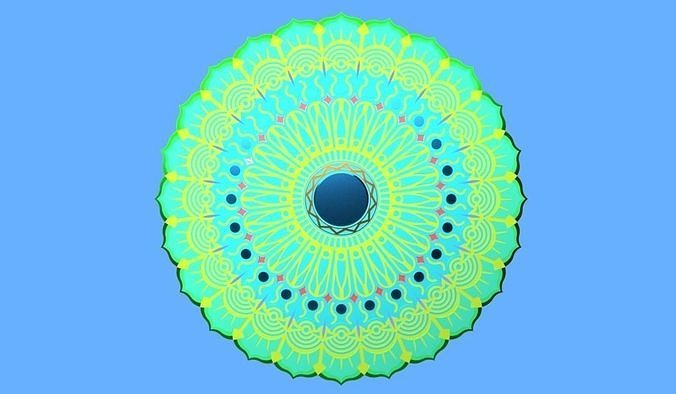 Mandala panel 1 3D model