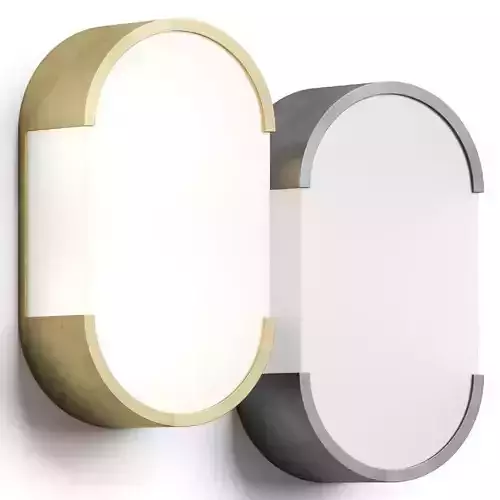 Crate and Barrel Louis Bronze Oval Wall Sconce Lamp