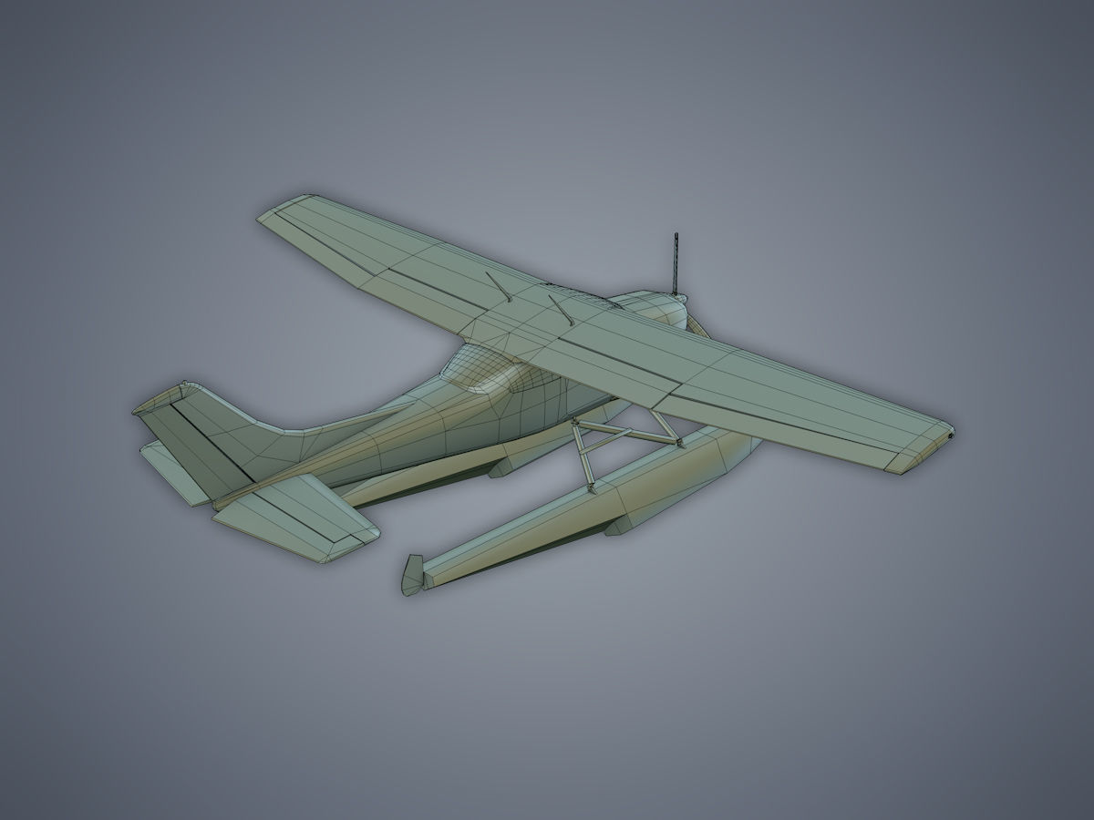 Cessna Collection plane and boat in water _5