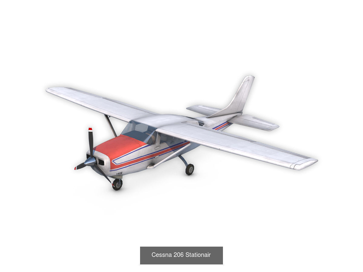 Cessna Collection plane and boat in water _6