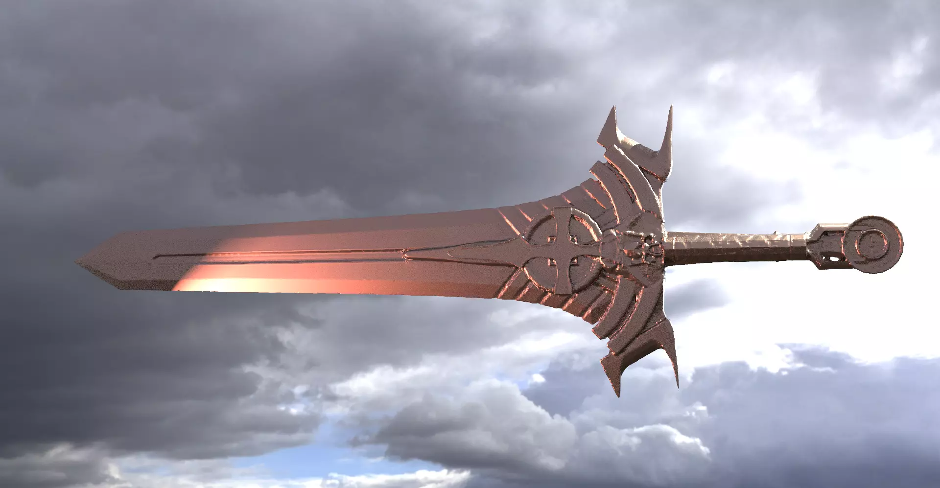 Sun God Claymore  3D model_0