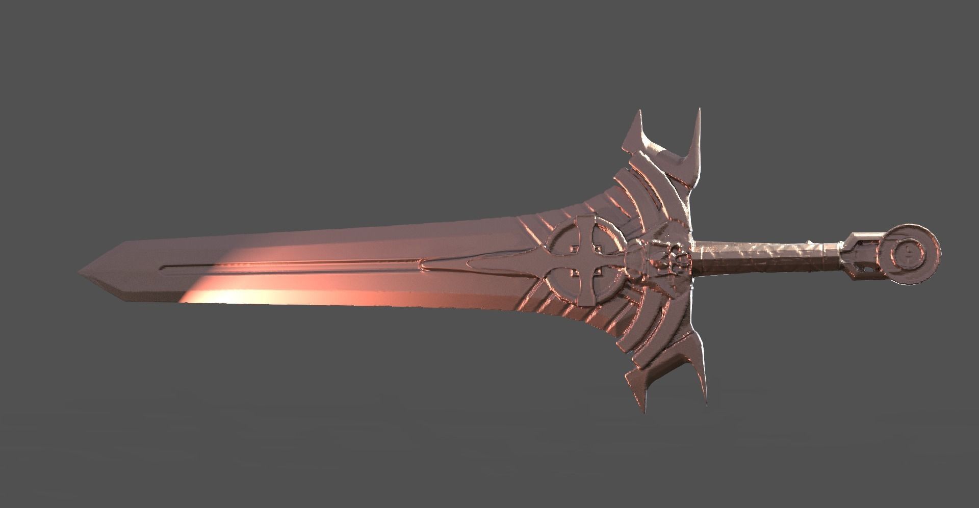 Sun God Claymore  3D model_1