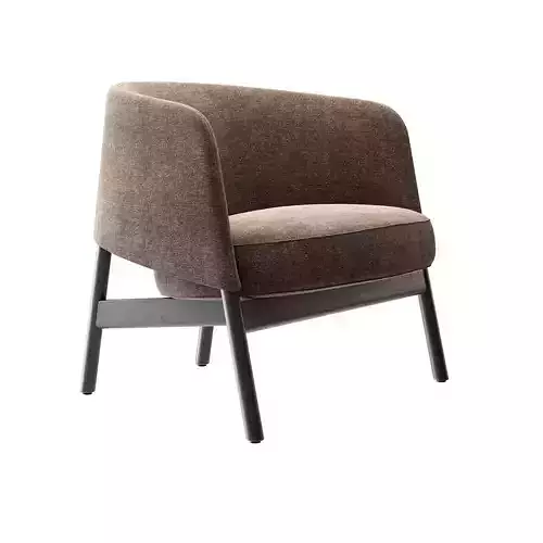 Collar Lounge Chair Wood by Bensen