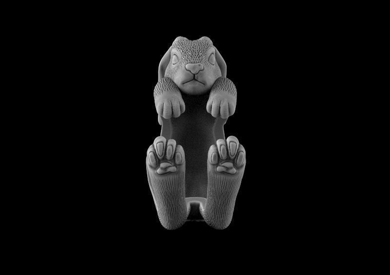 Ring bunny 3d model for 3d printing 3D print model 3D print model_2