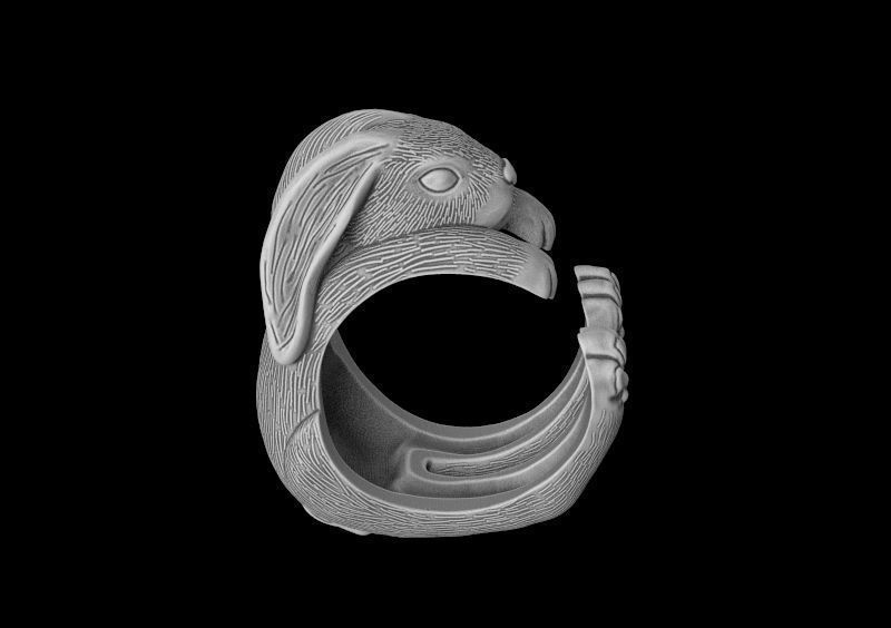 Ring bunny 3d model for 3d printing 3D print model 3D print model_7