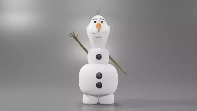 Olaf 3D Model from frozen
