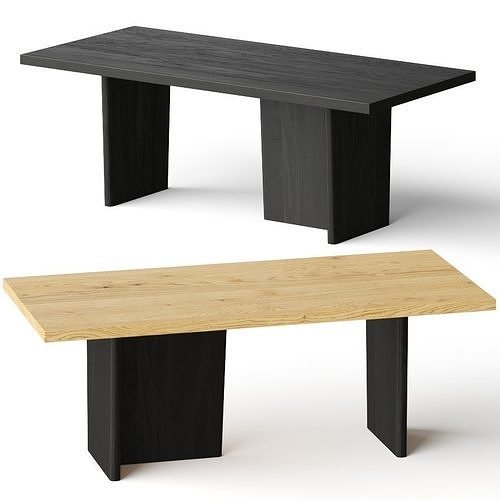 Crate and Barrel Ula Dining Table 3D model