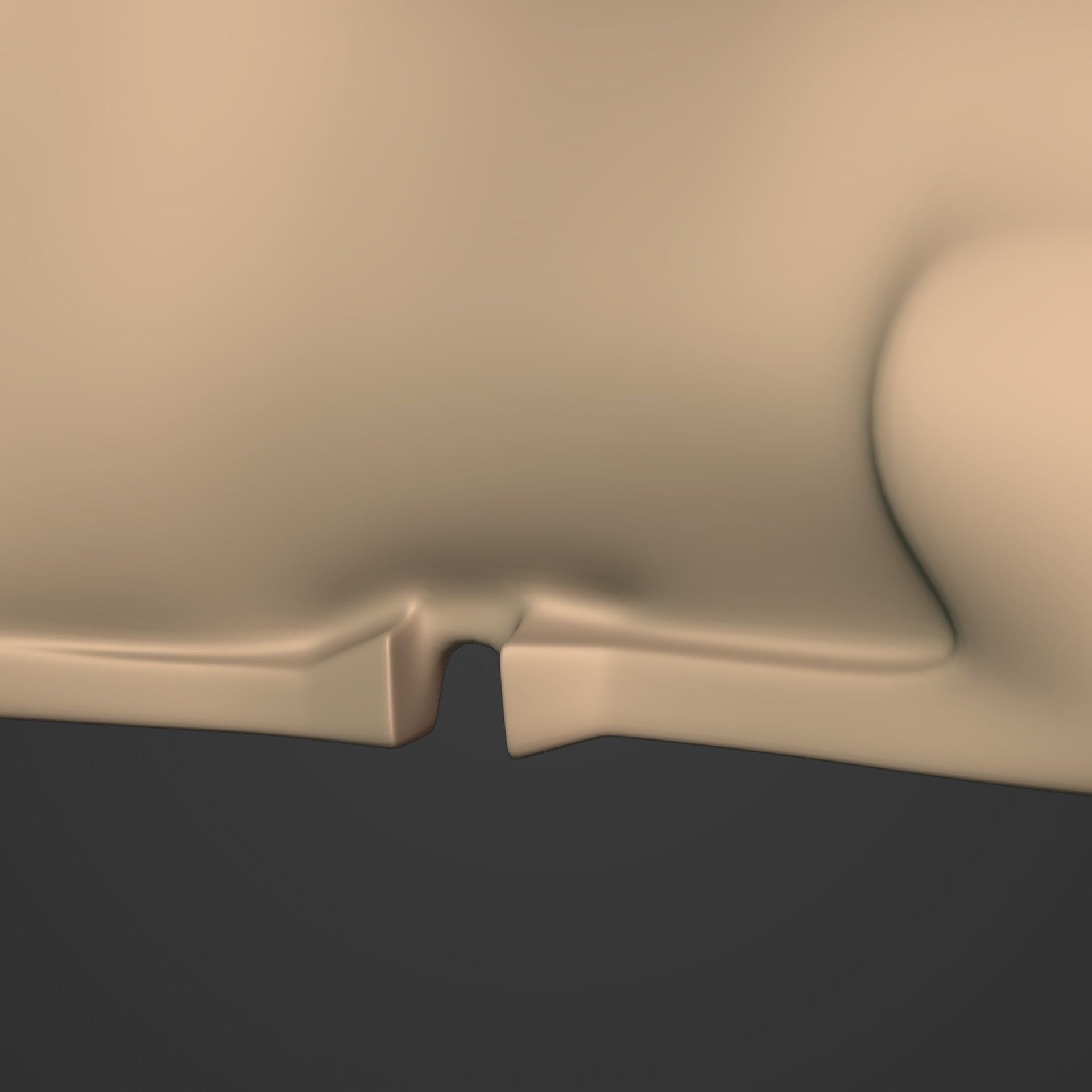 Abstract Deer Figurine -- Ready for 3D Printing Low-poly 3D model_17